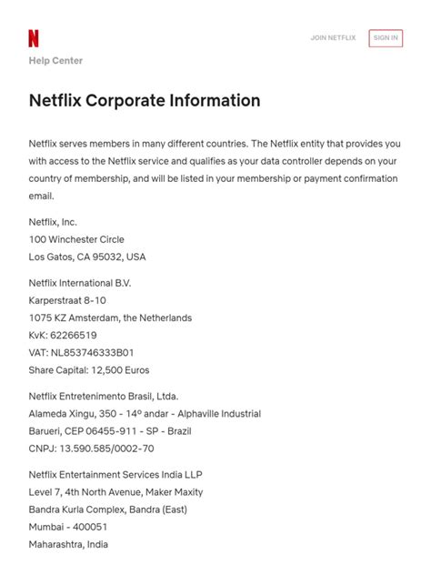 inc estflix|Corporate Information 